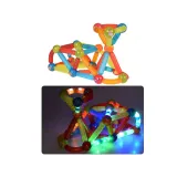 budowla z klocków 3d o różnych barwach i kształtach