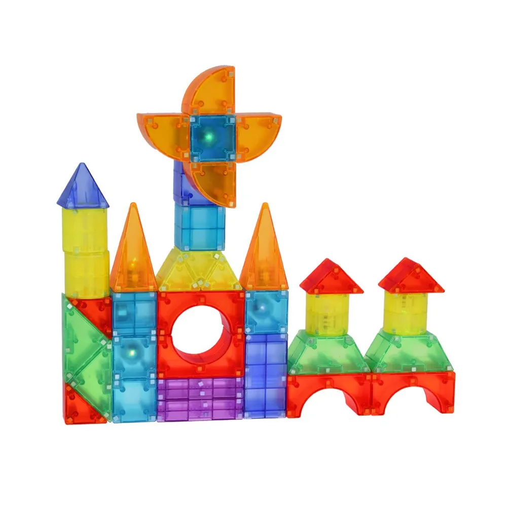 światło wydobywające się z elementu magnetycznego zabawki