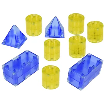 segment podświetlanych klocków magnetycznych w detalu