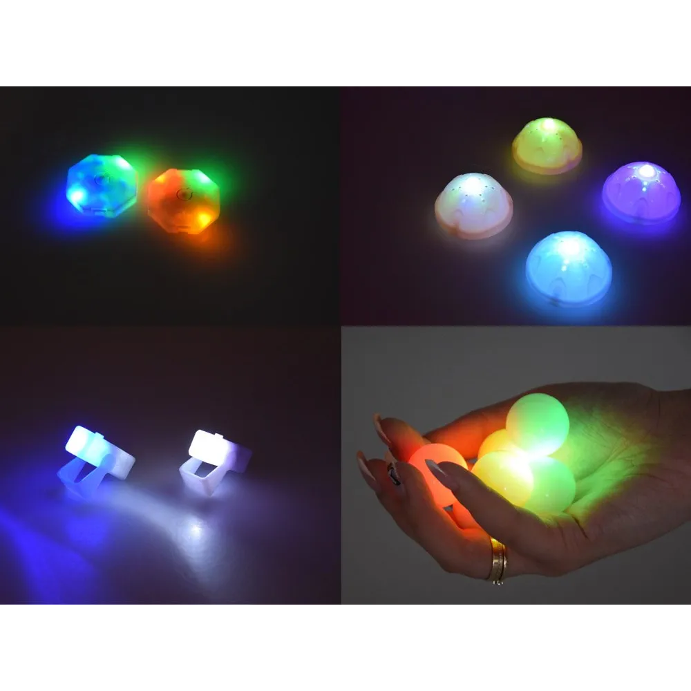 podświetlane elementy toru kulkowego podczas zabawy