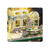 Kopuła z przezroczystego tworzywa w modelu ogrodu botanicznego