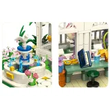 Ruchome drzwi i dekoracyjne okna zestawu botanicznego z klocków