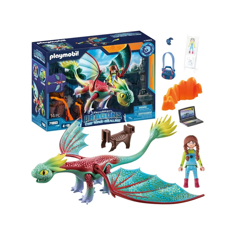 figurka smoka Piórka z ruchomymi skrzydłami i detalami