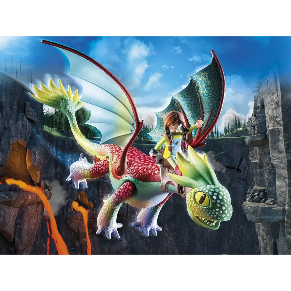 zbliżenie na twarz smoka z miękkimi piórami