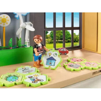 Rośliny i akcesoria ekologiczne z Playmobil 71331 na planszy