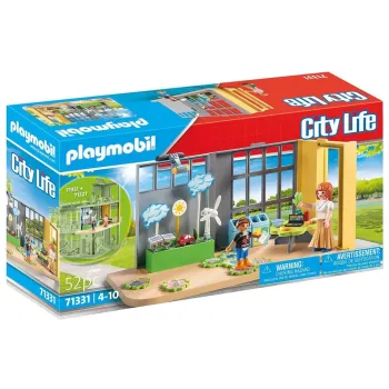 Kolorowe pudełko Playmobil 71331 Szkoła Nauka o środowisku z zestawem