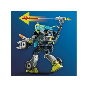 latający szybowiec Playmobil z miejscem na pociski, widok od góry