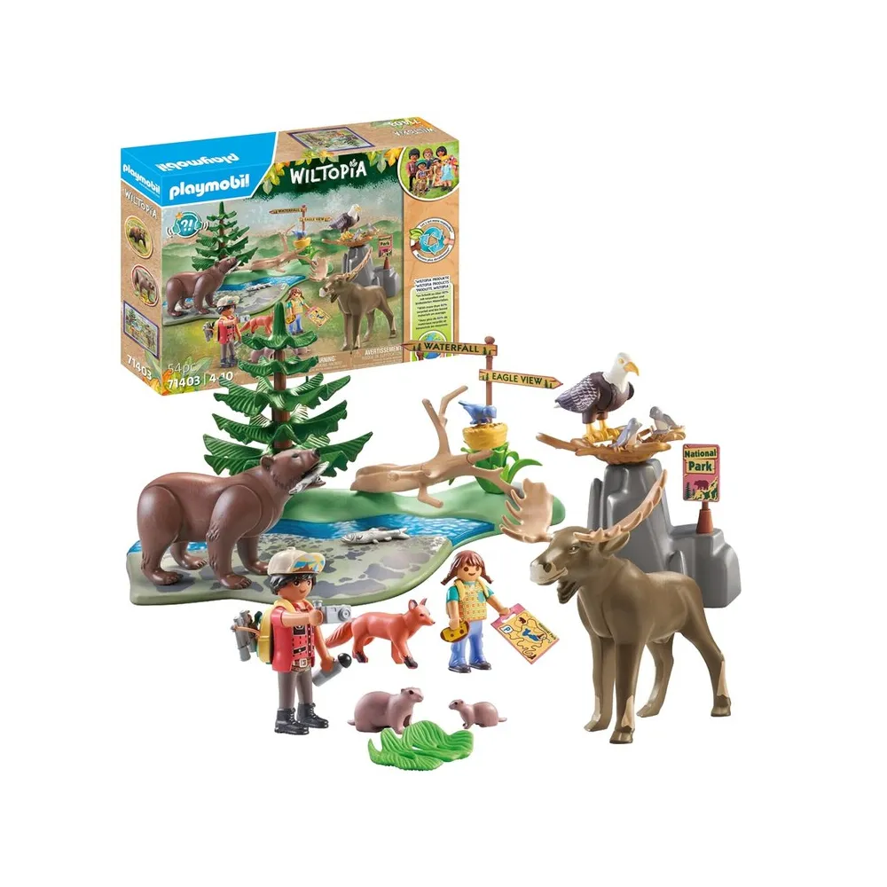 klocki playmobil 71403 wraz z figurkami i zwierzętami w zestawie