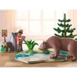 podstawka z rzeką i drzewo iglaste dołączone do klocków playmobil