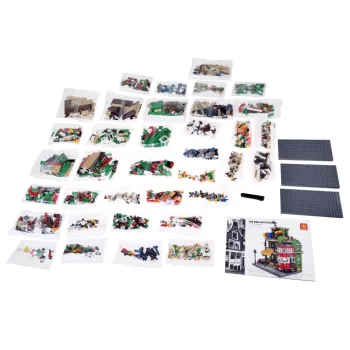 Klockowa restauracja BBQ z klasyczną paryską lampą uliczną