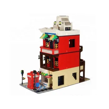 cały zbudowany model z widocznym fragmentem miejskiej sceny