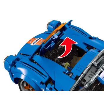 Zestaw auto sportowe Cobra-427 z różnymi rodzajami opon