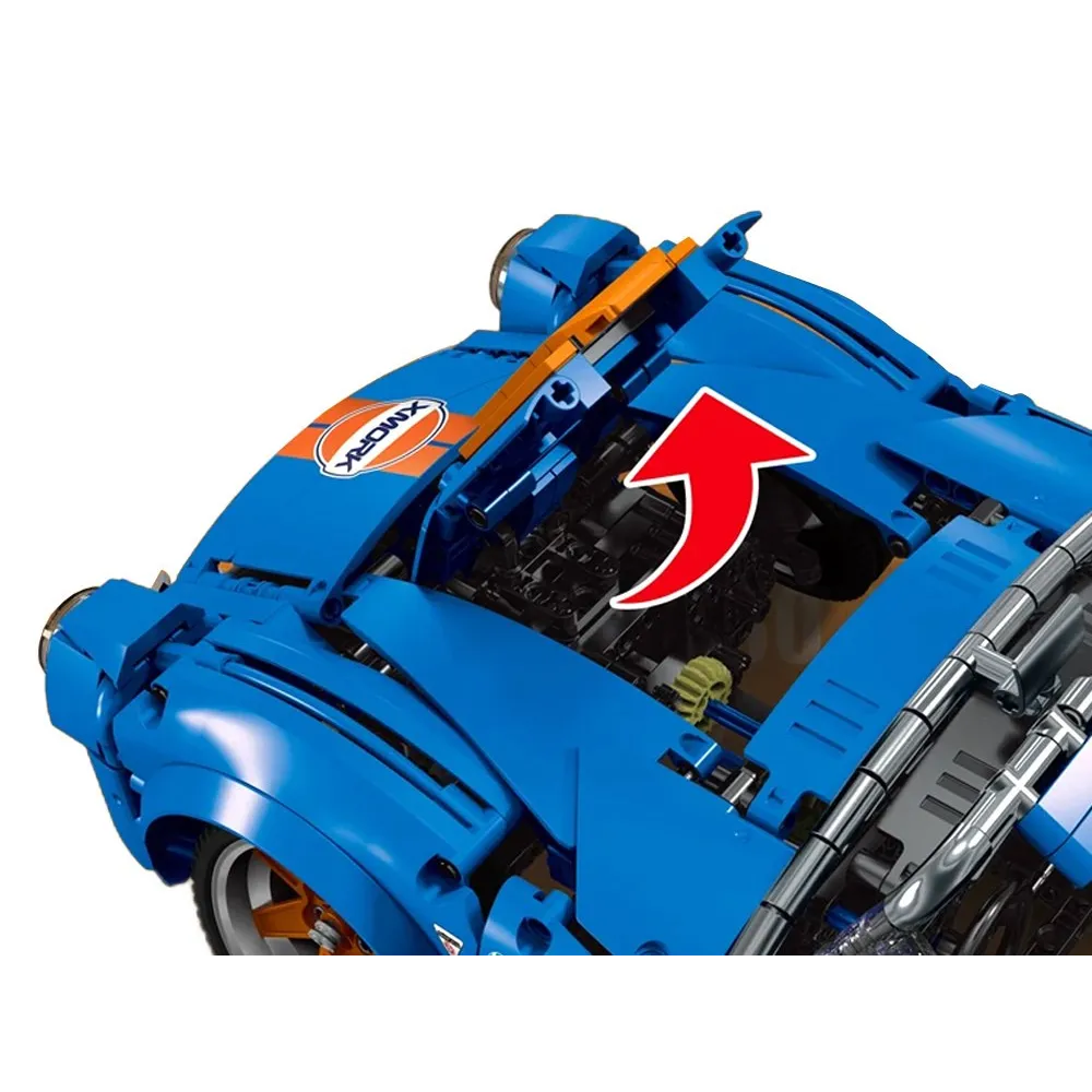 Zestaw auto sportowe Cobra-427 z różnymi rodzajami opon