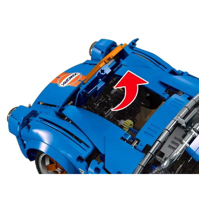 Zestaw auto sportowe Cobra-427 z różnymi rodzajami opon