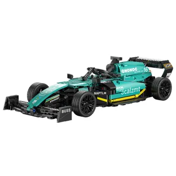 Klocki techniczne 2w1 Bolid Formuła 1 helikopter 736ele naklejki ZA5730