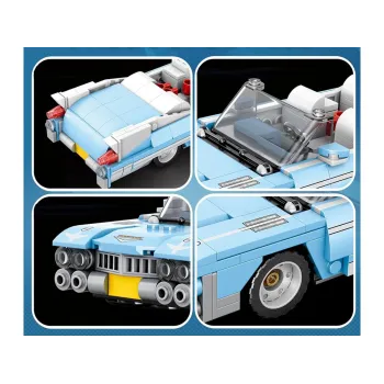 Klockowy model z chromowanymi elementami i stylowym wnętrzem