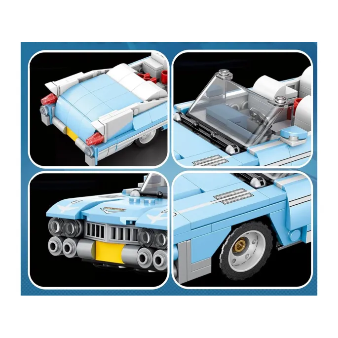 Klockowy model z chromowanymi elementami i stylowym wnętrzem