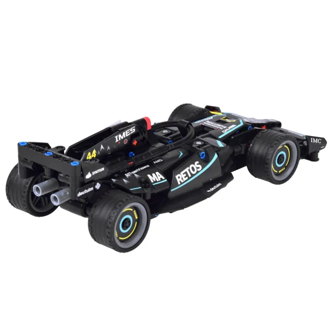 Zestaw klocków bolid F1 z napędem pull back gotowy do zabawy