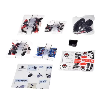 klocki techniczne i instrukcja budowy bolidu formuły 1