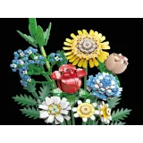 wybrane kwiaty z zestawu przedstawione w szczegółach