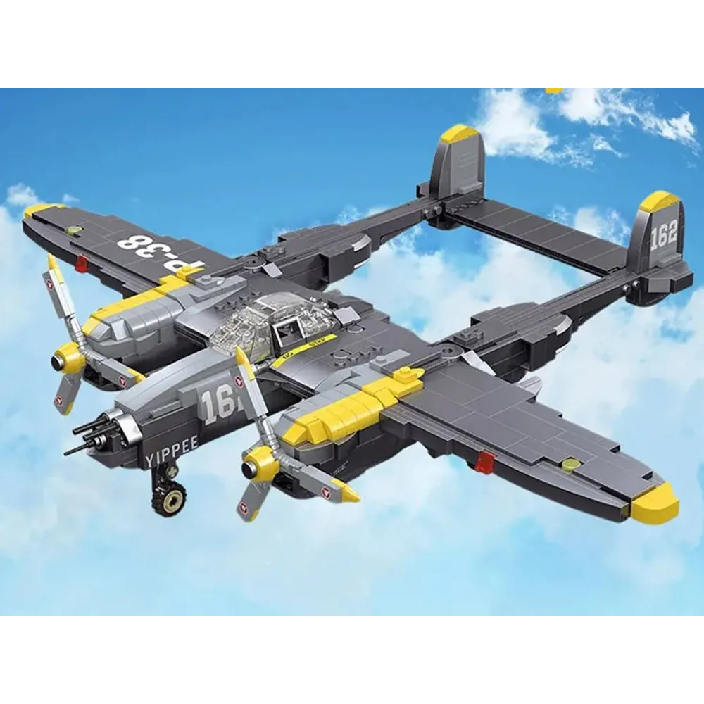 widok gotowego modelu samolotu bojowego z przodu