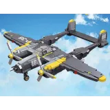 widok gotowego modelu samolotu bojowego z przodu