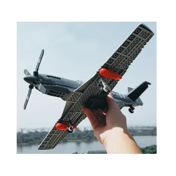 Klocki techniczne samolot bojowy P-51 Fighter 256 ele ZA4624