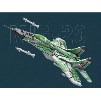 Detale wysuwanego podwozia w modelu samolotu MIG-29