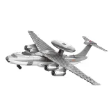 zbliżenie na obrotową antenę radarową samolotu z klocków technicznych