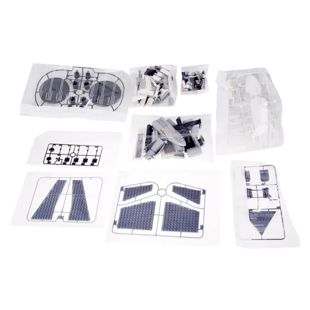 klocki techniczne zestaw do budowy samolotu wczesnego ostrzegania