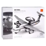 detale kadłuba i skrzydeł modelu samolotu z klocków do montażu