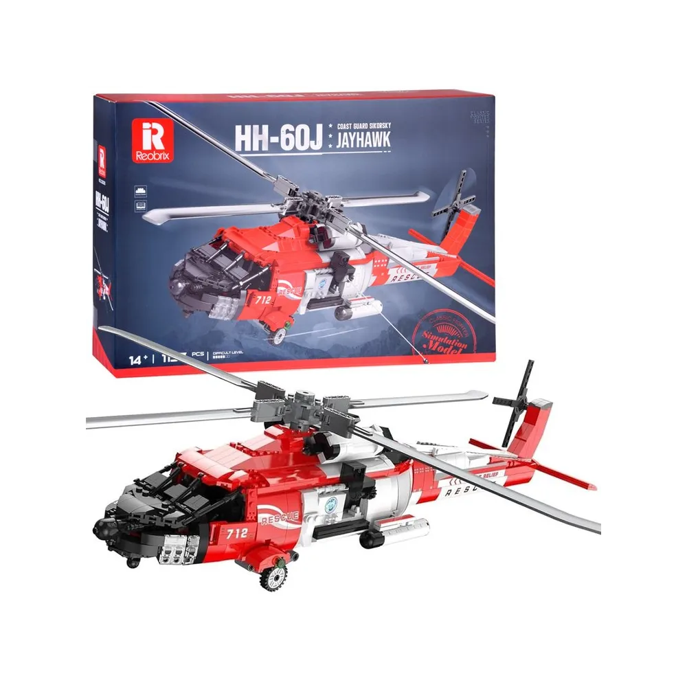 model śmigłowca Sikorsky HH-60J Jayhawk z klocków technicznych