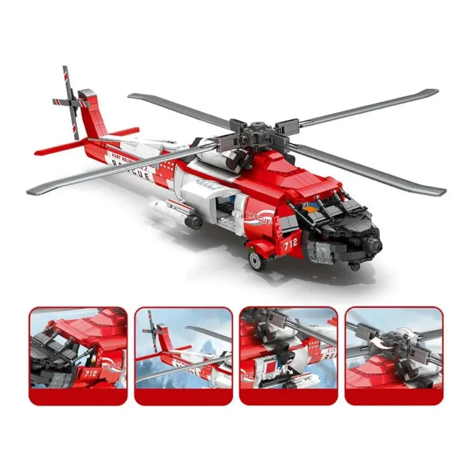 detal wirnika i szczegóły konstrukcji modelu śmigłowca