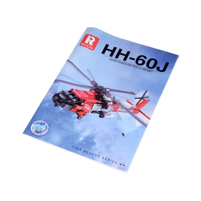 cały zestaw klocków Sikorsky HH-60J Jayhawk rozłożony na części