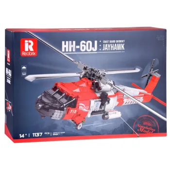 zestaw klocków technicznych w trakcie budowy śmigłowca