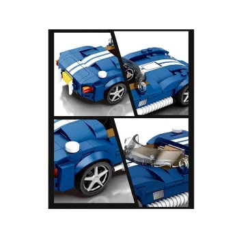 Realistycznie odwzorowane koła i nadwozie modelu klasycznego samochodu