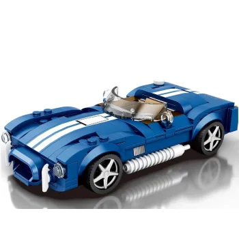 Klocki techniczne Sportowe auto NIEBIESKI klasyczny roadster 312-ele ZA5792