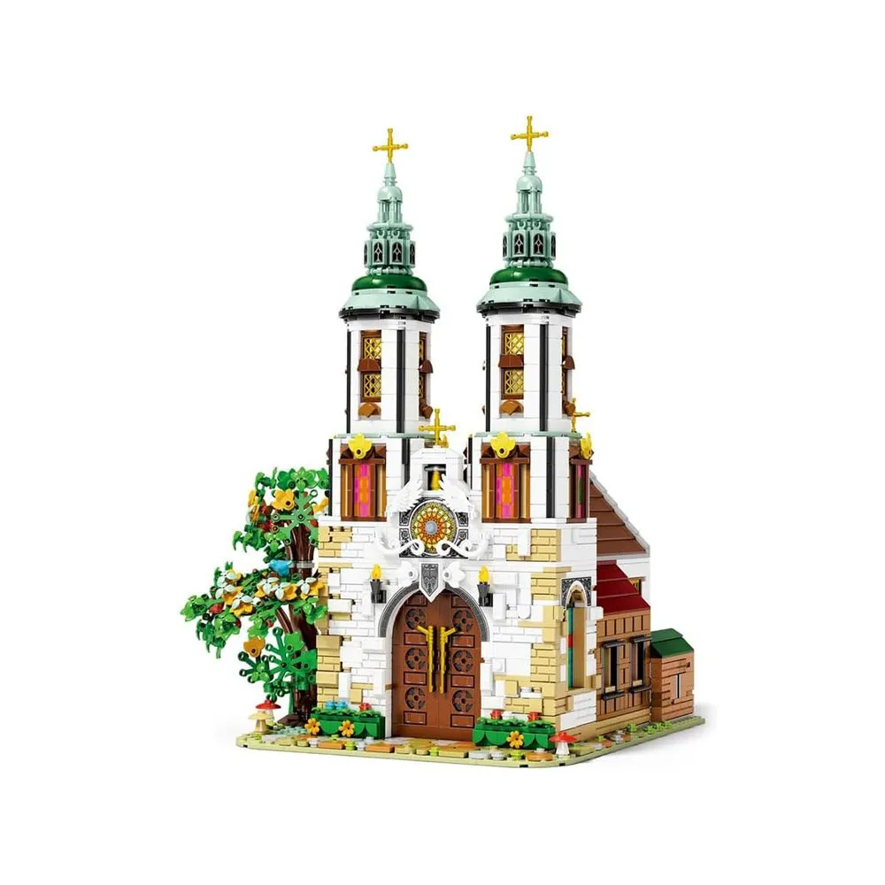 Model techniczny Kościoła Św. Andrzeja z detalami witraży