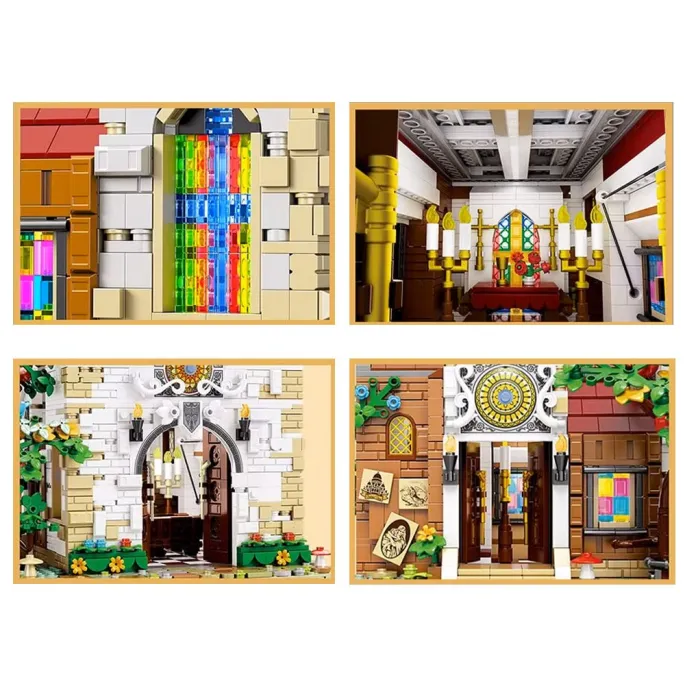 Naklejki z wzorami architektonicznymi na ścianach budowli