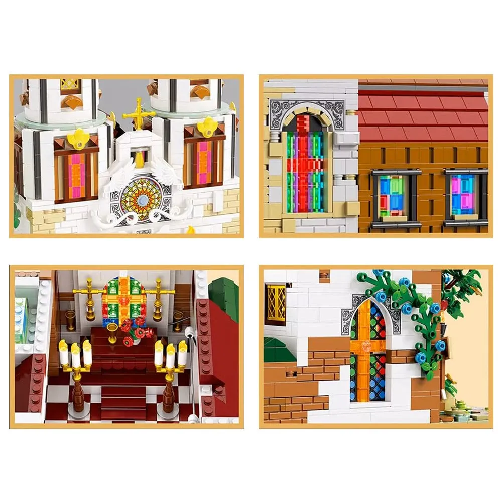 Model z wyeksponowanymi zielonymi daszkami wież