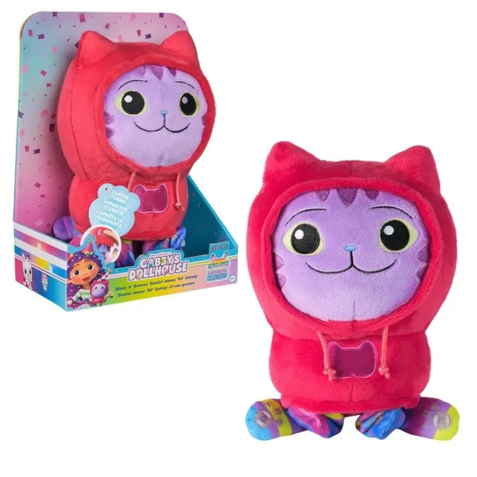 pluszowa kocimiętka deluxe z serii koci domek gabi na białym tle