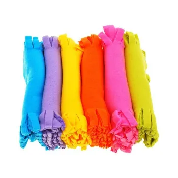 kreatywny zestaw do tworzenia miękkiego i kolorowego koca