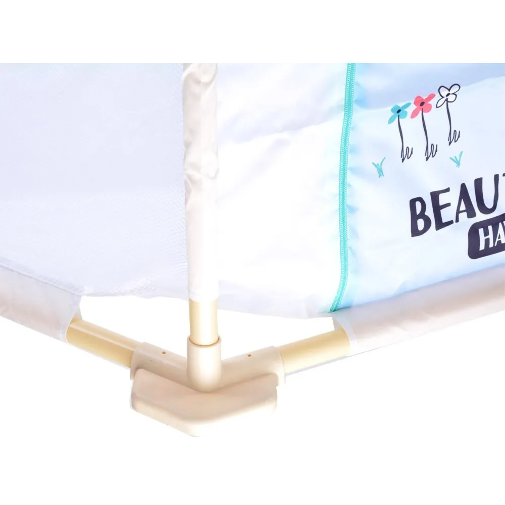 stelaż kojca z plastikowych rurek z tkaniną z motywem dinozaura