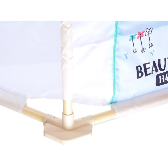 stelaż kojca z plastikowych rurek z tkaniną z motywem dinozaura