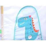 prezentacja rozłożonego kojca w pokoju dziecięcym