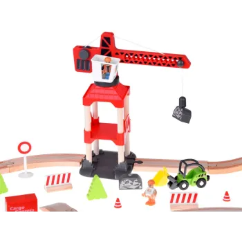 dźwig z funkcją przenoszenia ładunków przy torach