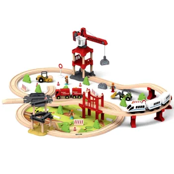 koparka i walec jako część zestawu zabawkowego