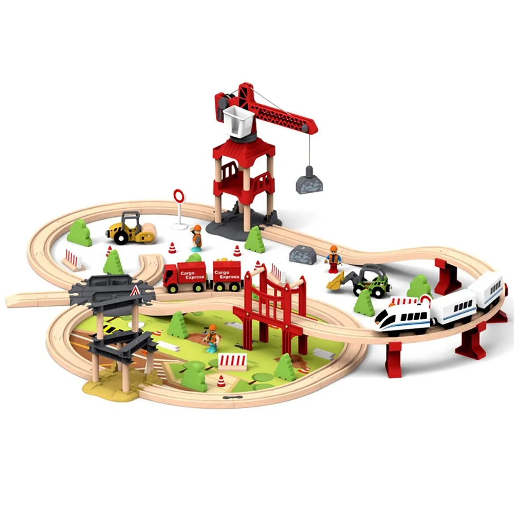 koparka i walec jako część zestawu zabawkowego