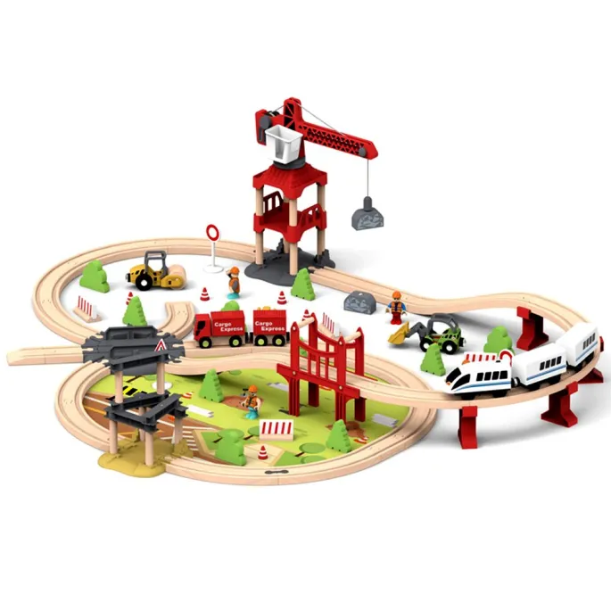 koparka i walec jako część zestawu zabawkowego