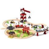 koparka i walec jako część zestawu zabawkowego